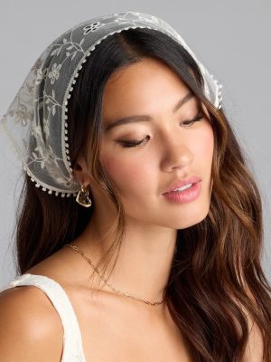 Boho Sheer Floral Bandana