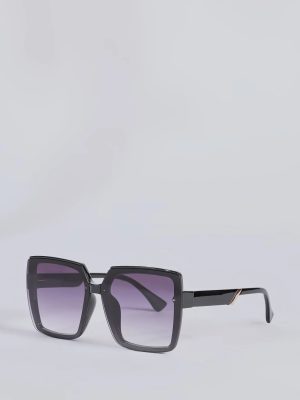 So Sleek Oversized Rectangle Sunglasses