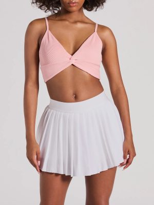 Daily Cute Vibe Twist V-Neck Crop Top