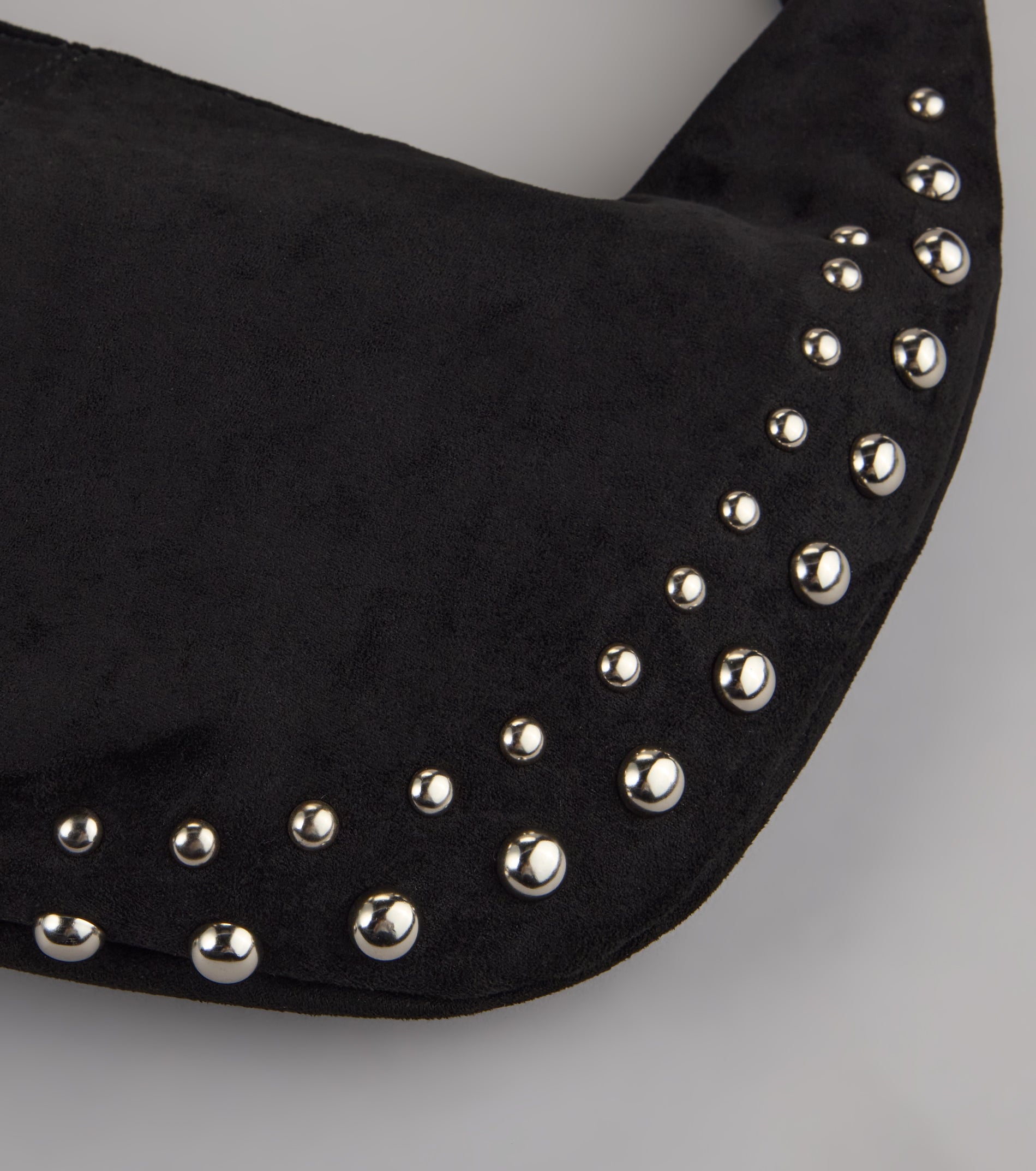 Studded And Stunning Suede Shoulder Bag - Image 3