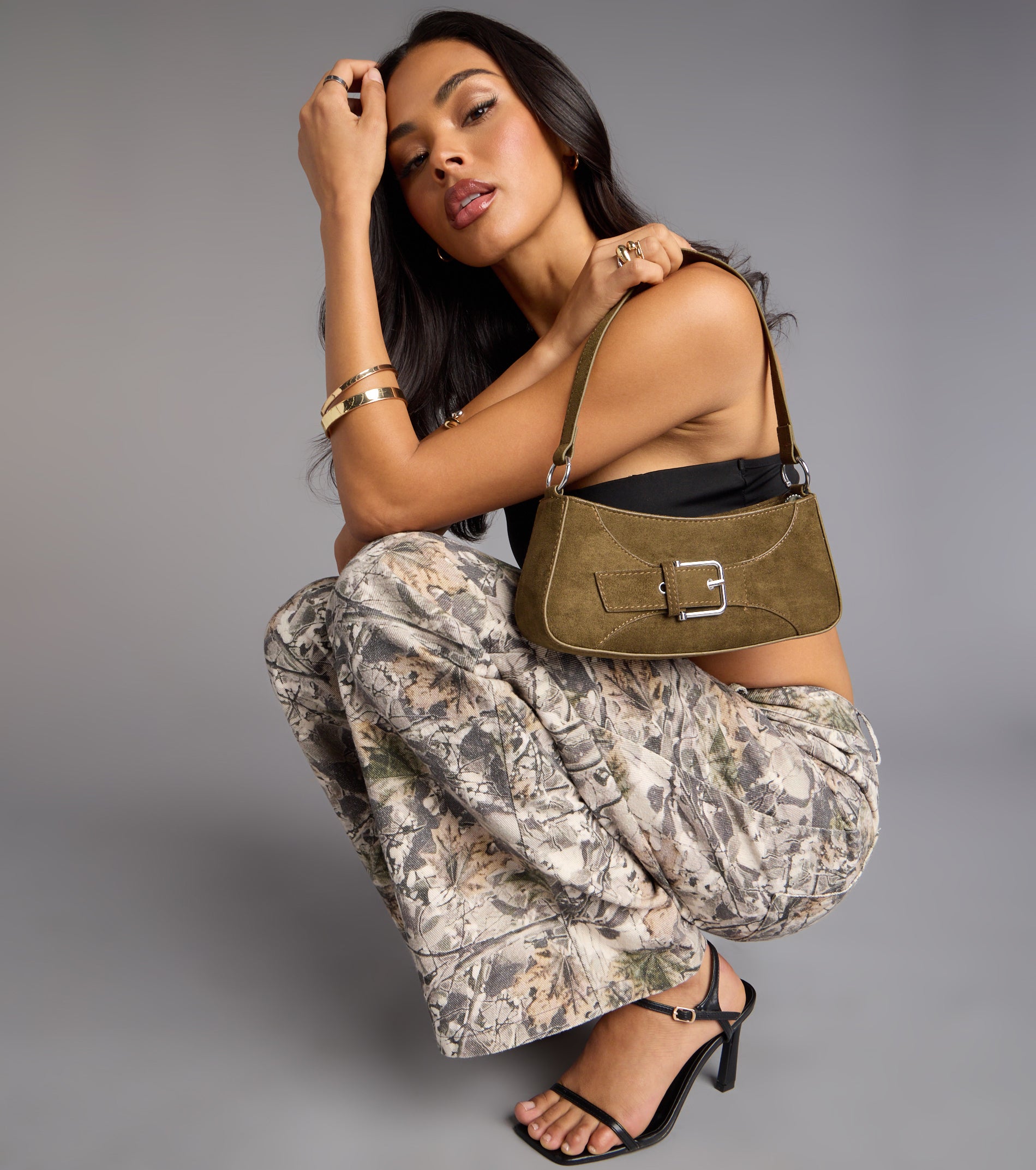 City Chic Buckle Shoulder Bag - Image 2