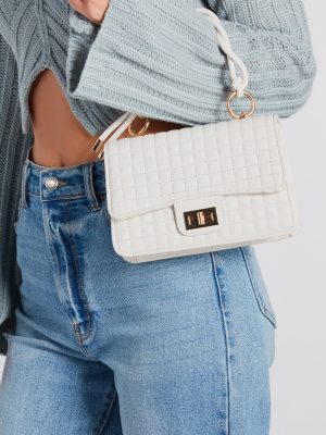 Day In The City Faux Leather Crossbody Bag