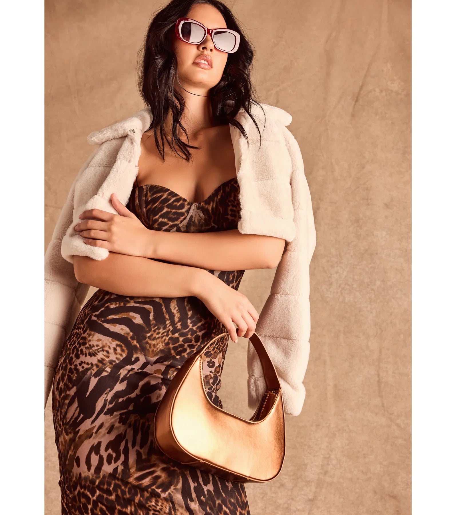 Major Trendsetter Metallic Faux Leather Shoulder Bag - Image 4