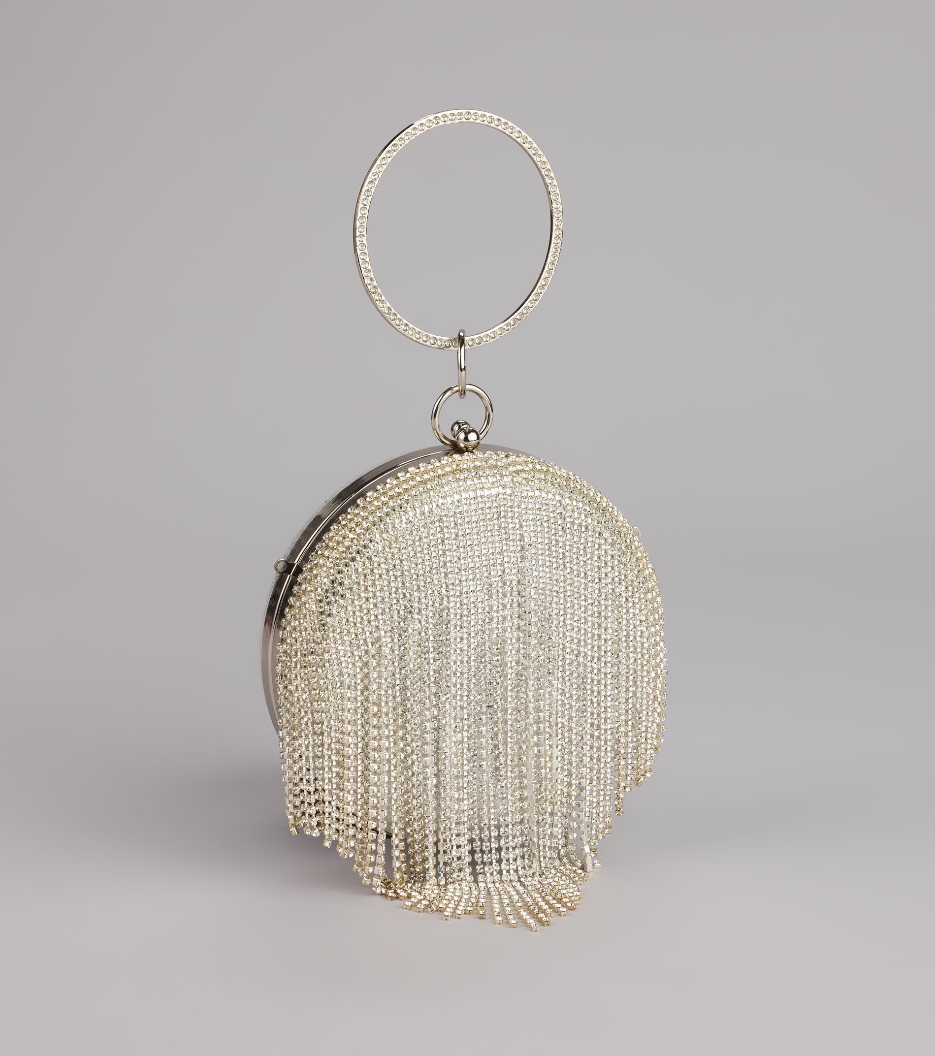 Spotlight Moment Rhinestone Sphere Bag - Image 3