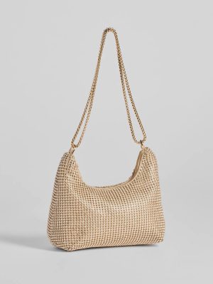 Glamour Girlie Rhinestone Mesh Shoulder Bag