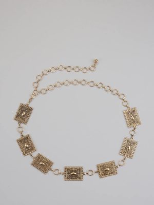 Boho Look Concho Chain Belt