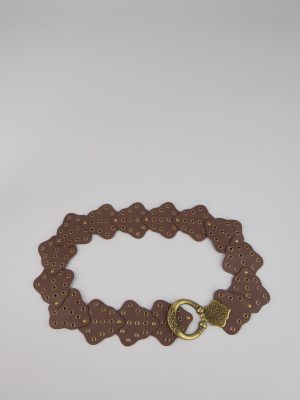 Vintage Charm Grommet Belt