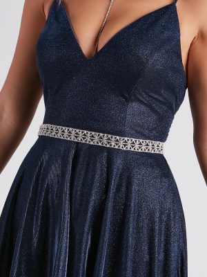 Beautiful Elegance Rhinestone Tie Belt