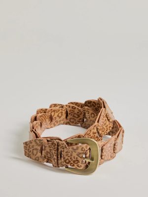 Call Of The Wild Leopard Print Faux Leather Belt