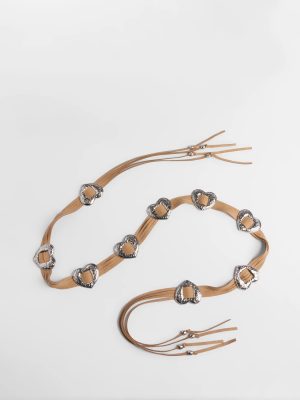 Wild Affair Heart Concho String Belt