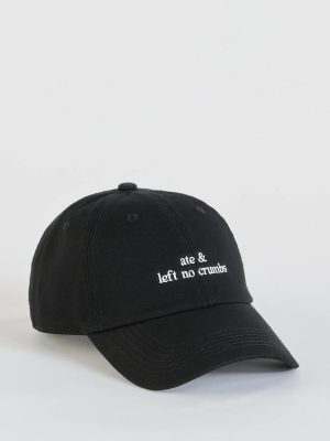 Ate & Left No Crumbs Embroidered Baseball Cap