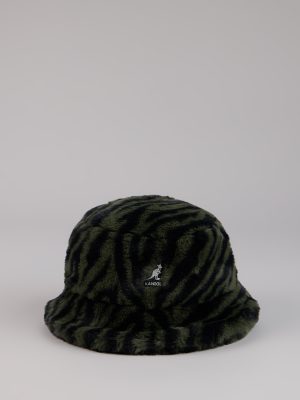 Kangol Zebra Print Faux Fur Bucket Hat
