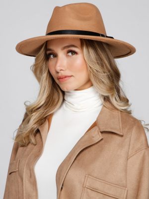 Basic Mood Faux Wool Panama Hat