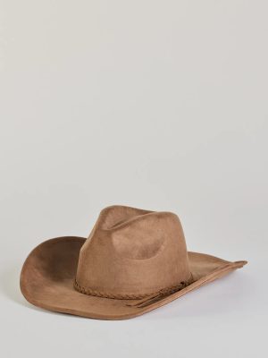 Wild West Braid Faux Suede Cowboy Hat