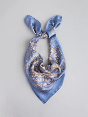 Summer Muse Paisley Satin Scarf