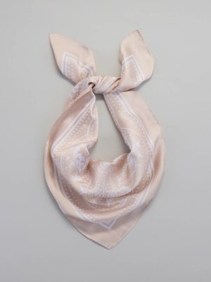 Country Chic Bandana Print Satin Scarf