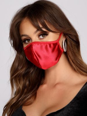 Bad Intentions Satin Face Mask