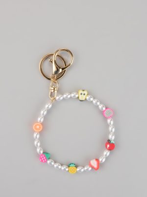 Fruity Crush Pearl Wristlet Keychain