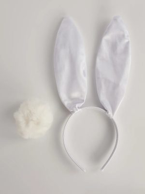 Bunny Idol Satin Ears And Tail Set