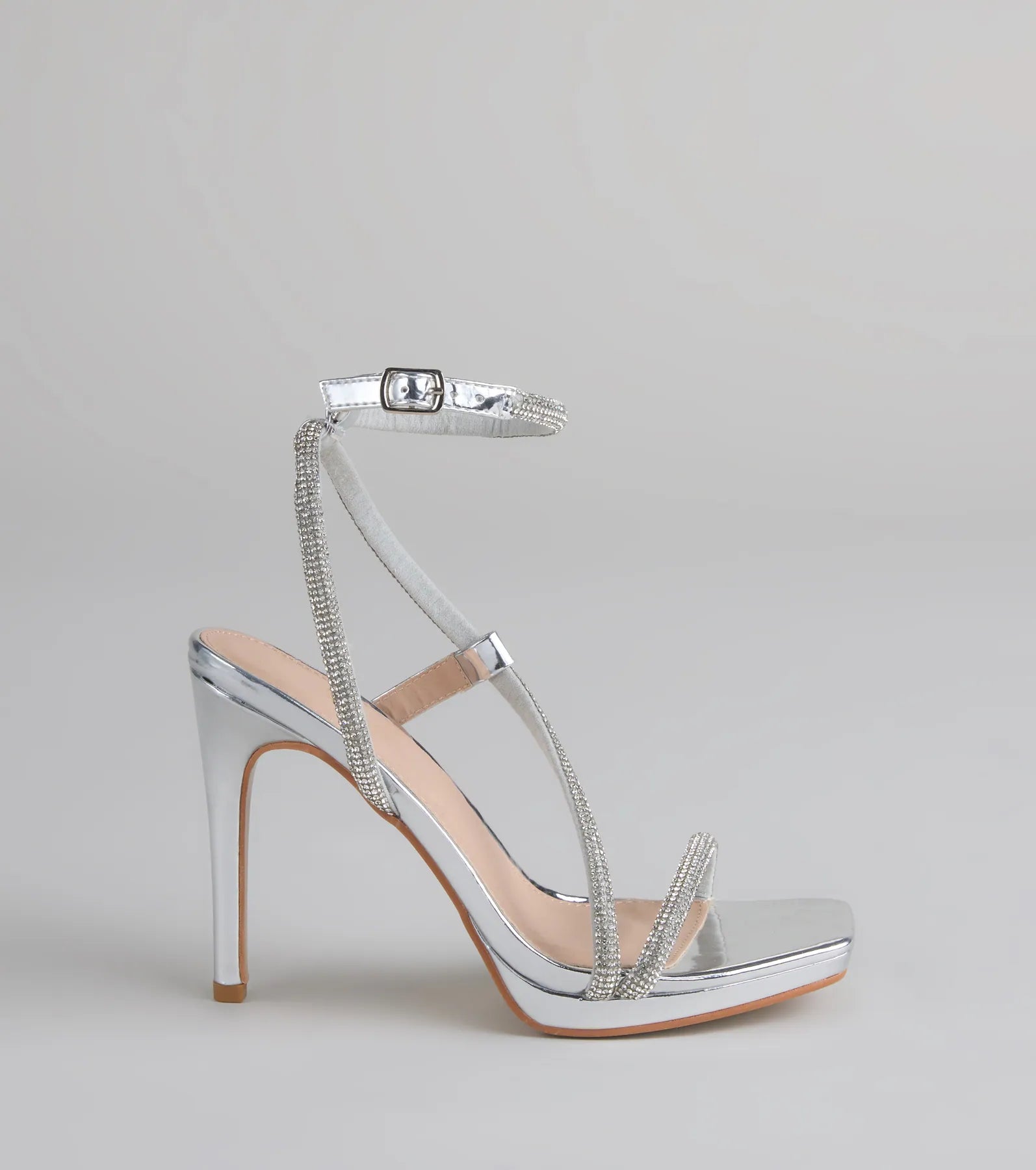 Shine Game Rhinestone Platform Stilettos - Image 2