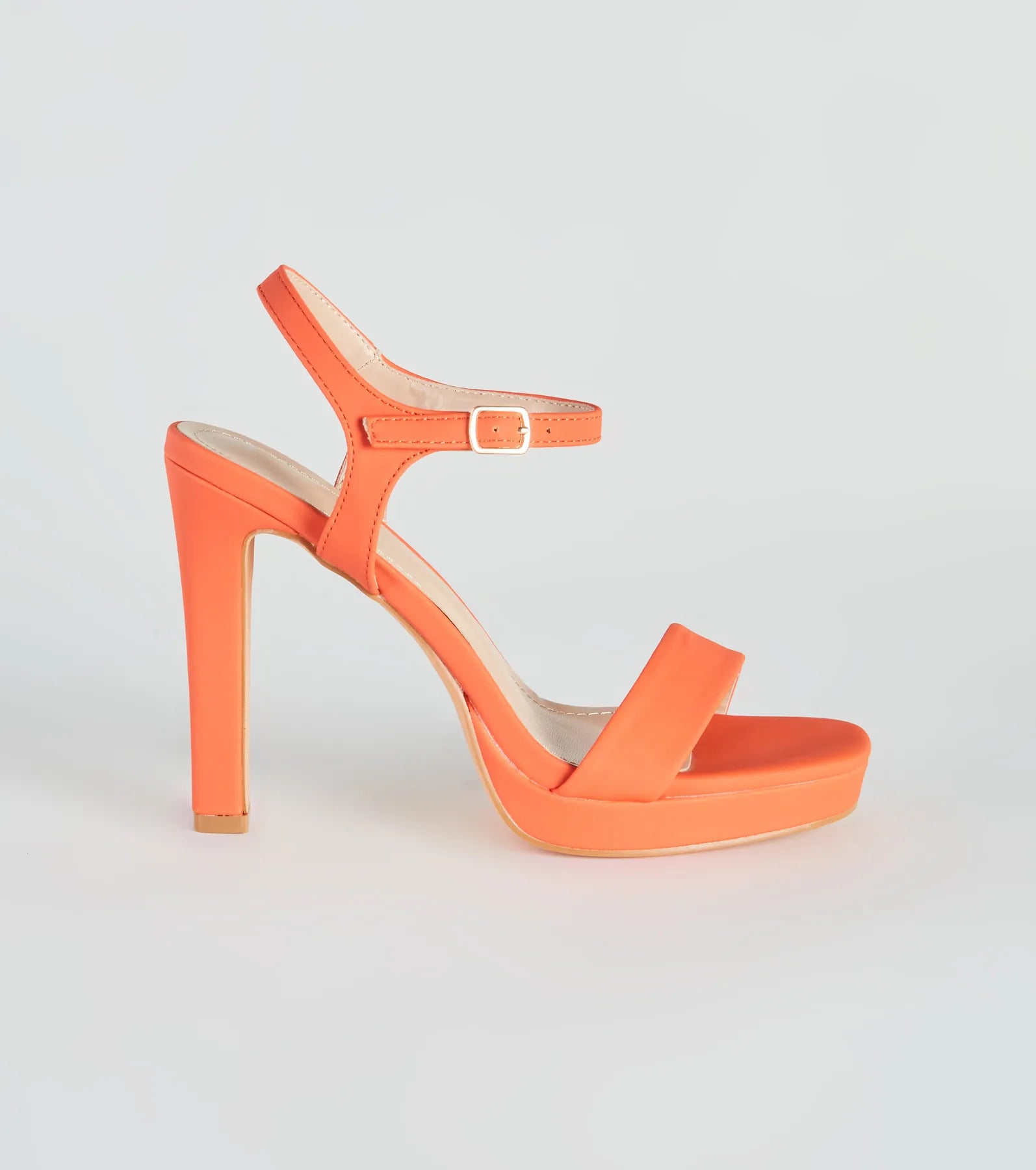Real Style Faux Leather Platform Heels - Image 2