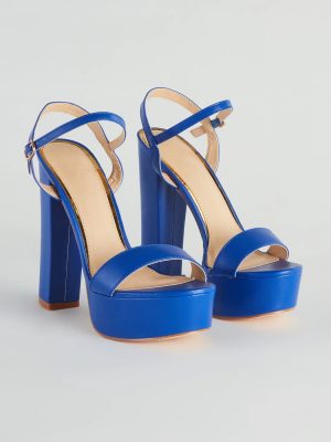 Daring And Chic Platform Block Heels