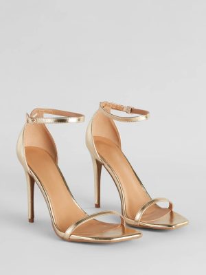 Classic Moves Faux Leather Stiletto Heels