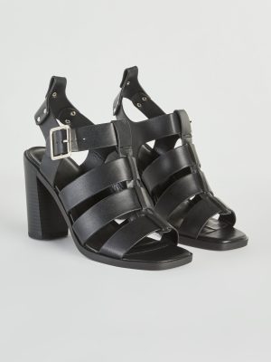 Count On Cute Caged Block Heels