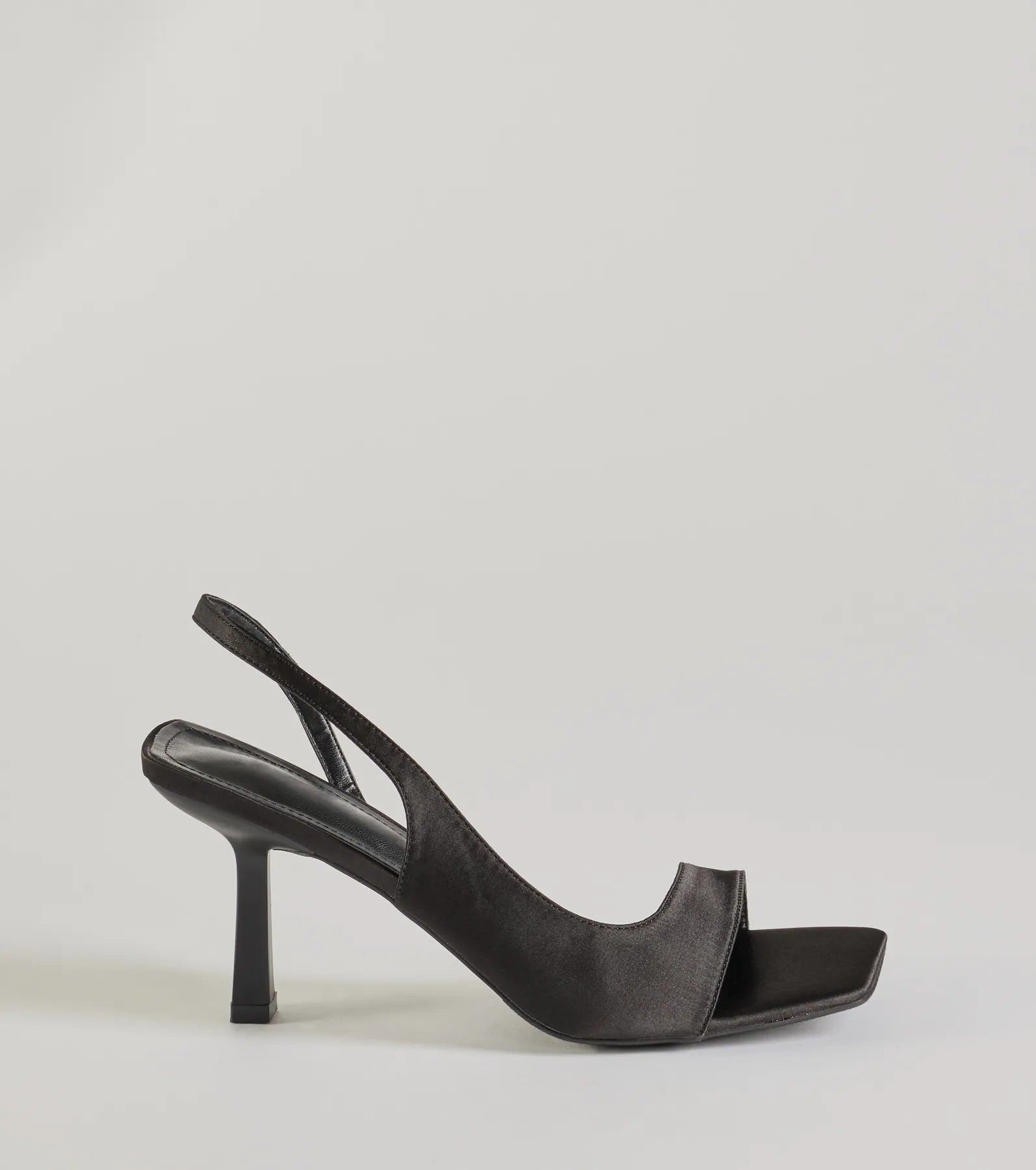 Chic Satin Sling-Back Stiletto Heels - Image 2