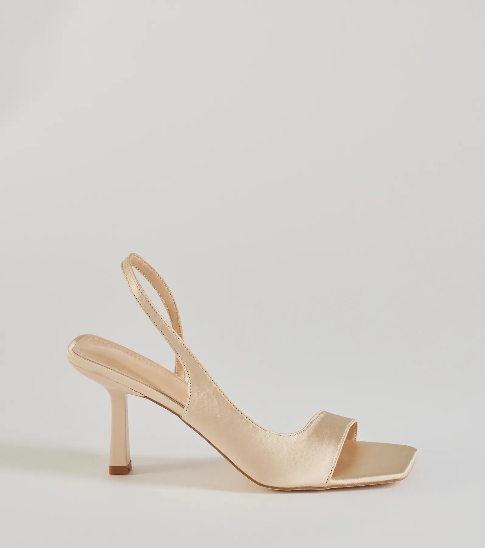 Chic Satin Sling-Back Stiletto Heels - Image 6