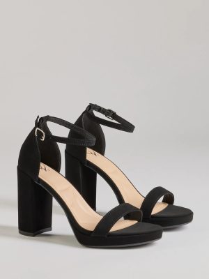 Classic Fave Faux Nubuck Block Heels