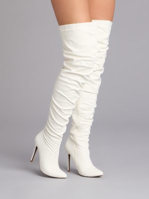 Strut In Style Scrunch Over-The-Knee Boots