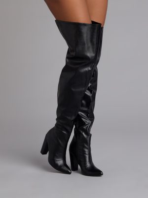 Boss Moves Over-The-Knee Block Heel Boots