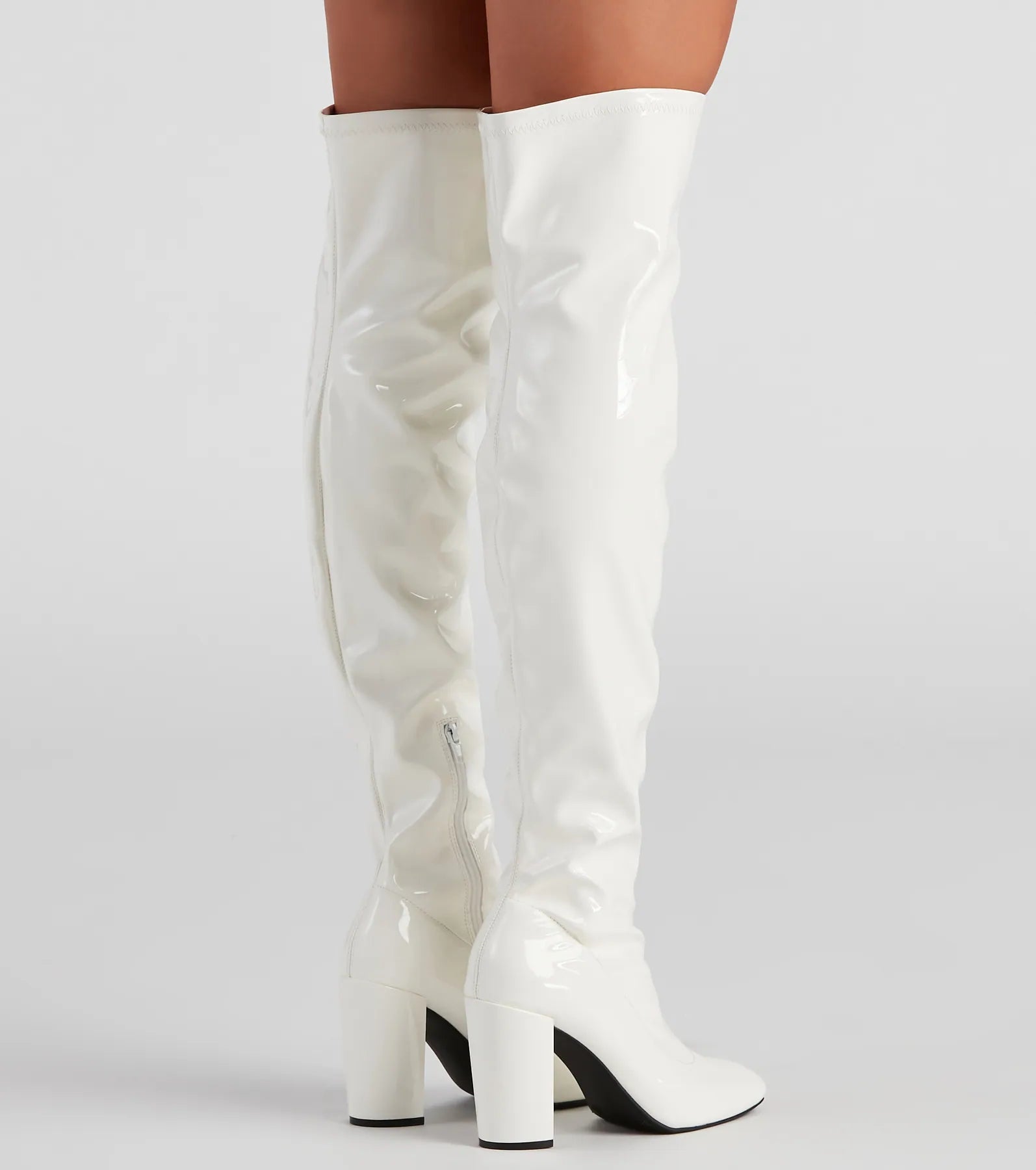 Sleek Vibes Only Thigh-High Boots - Image 8