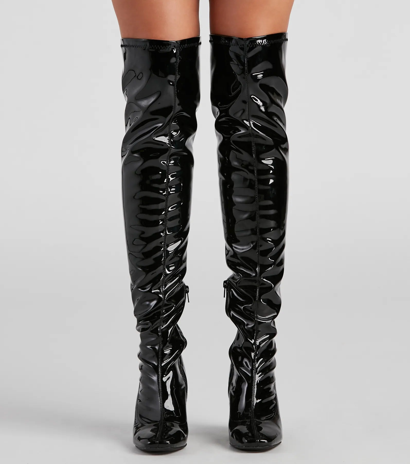 Sleek Vibes Only Thigh-High Boots - Image 2
