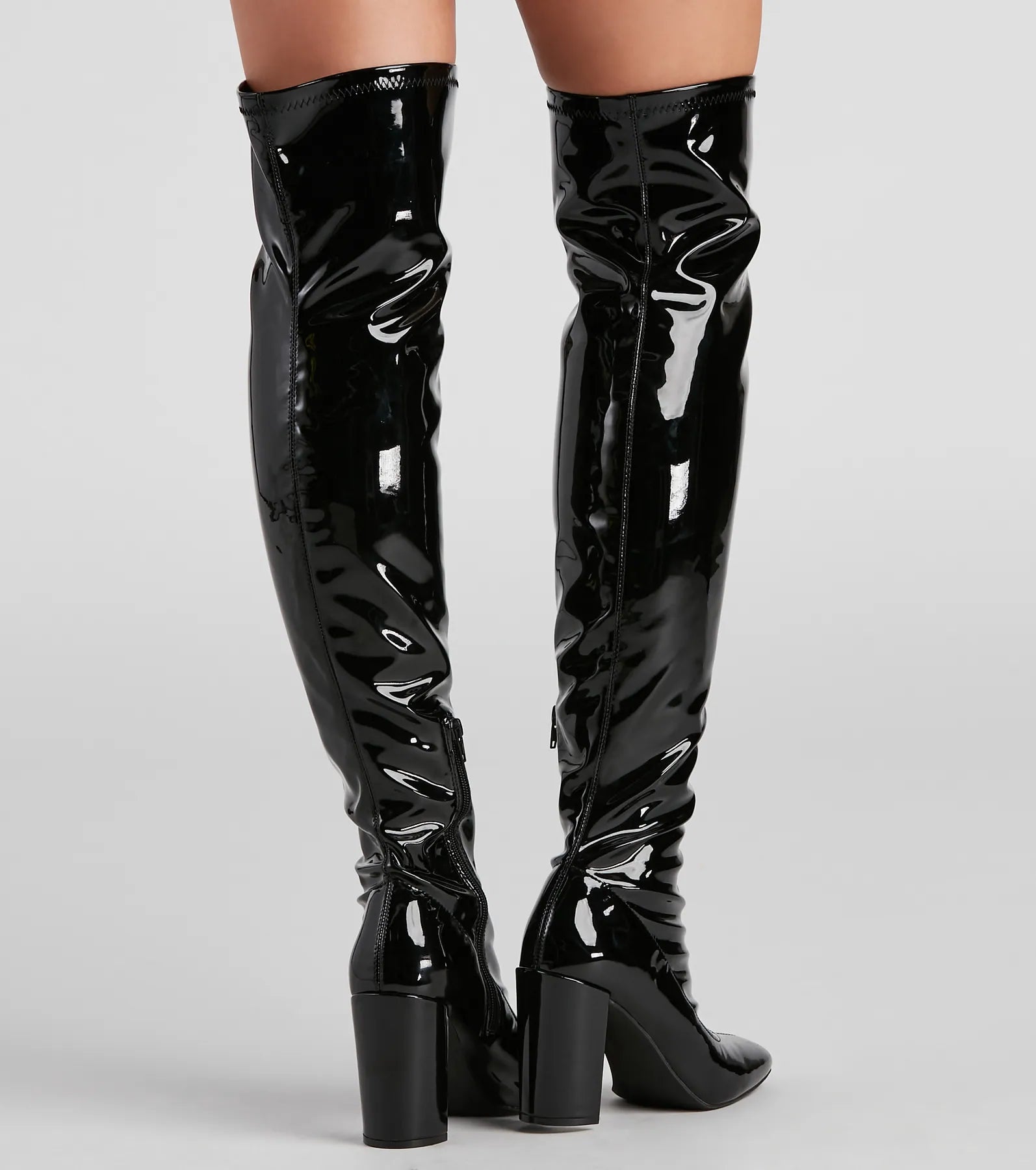 Sleek Vibes Only Thigh-High Boots - Image 4