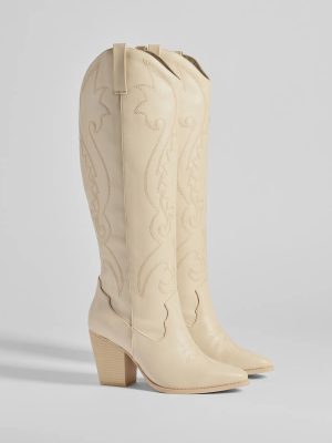 Western Flair Under-The-Knee Boots