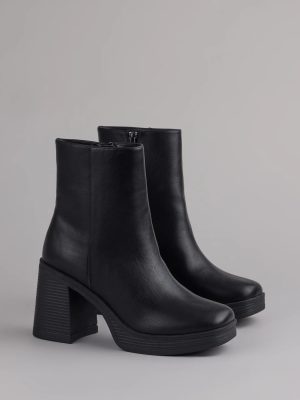 Tough Love Platform Block Heel Booties