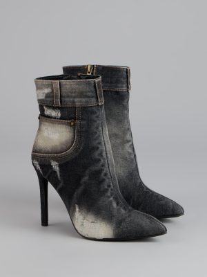 City Blues Denim Stiletto Booties