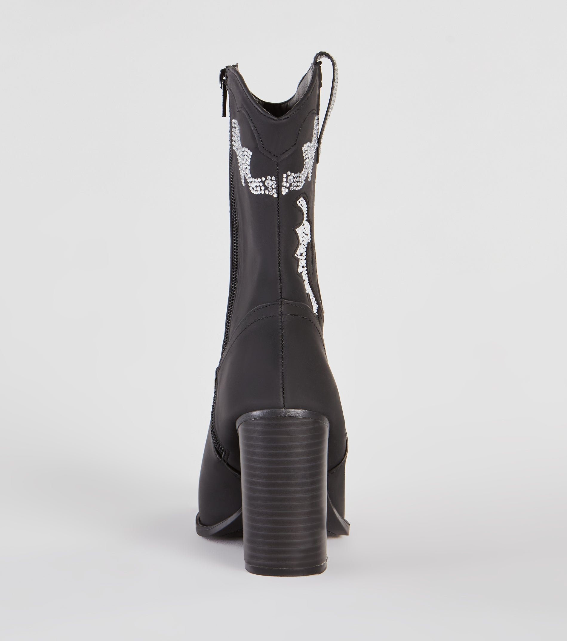 Made You Dazzle Rhinestone Pearl Cowboy Boots - Image 4