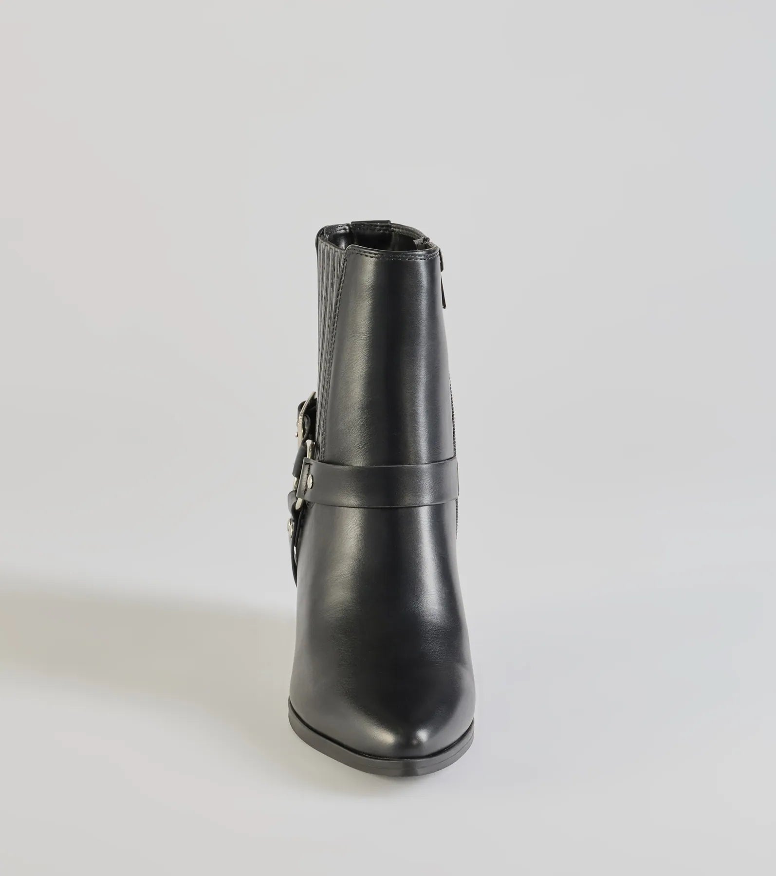 Sleek Strut Moto Western Ankle Booties - Image 3