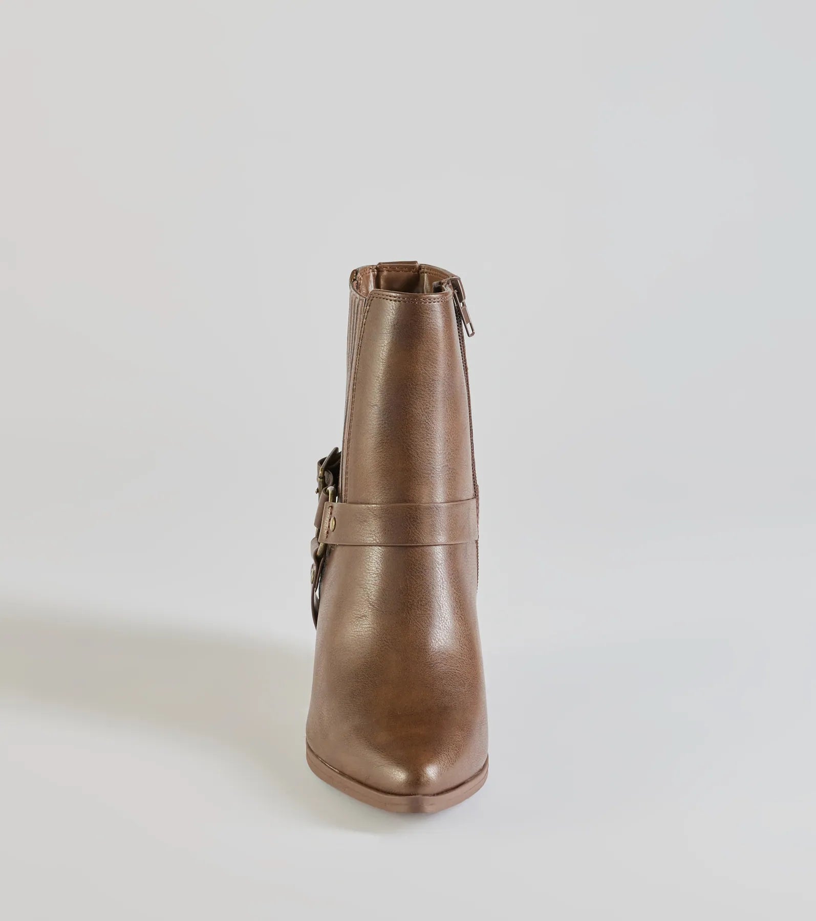 Sleek Strut Moto Western Ankle Booties - Image 11