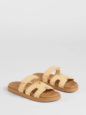 Eye-Catching Cutout Strappy Slide Sandals