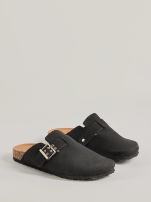 Casual Trend Faux Suede Slip-On Clogs