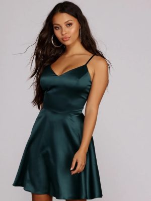 Emme Satin Party Dress