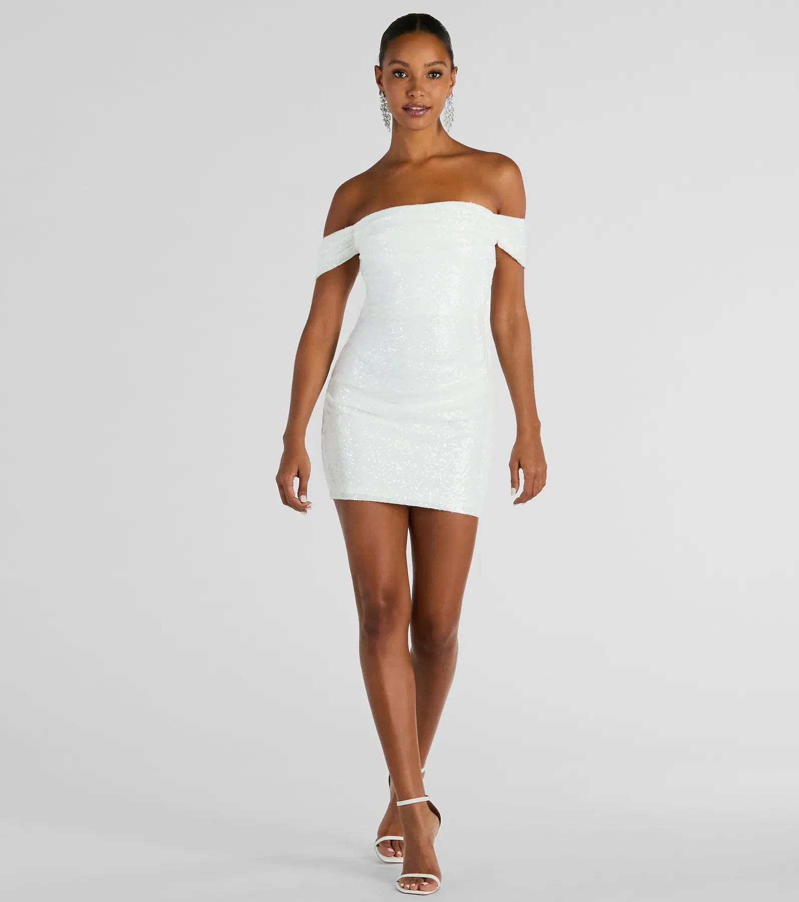 Paulina Sequin Off-The-Shoulder Party Dress - Image 15