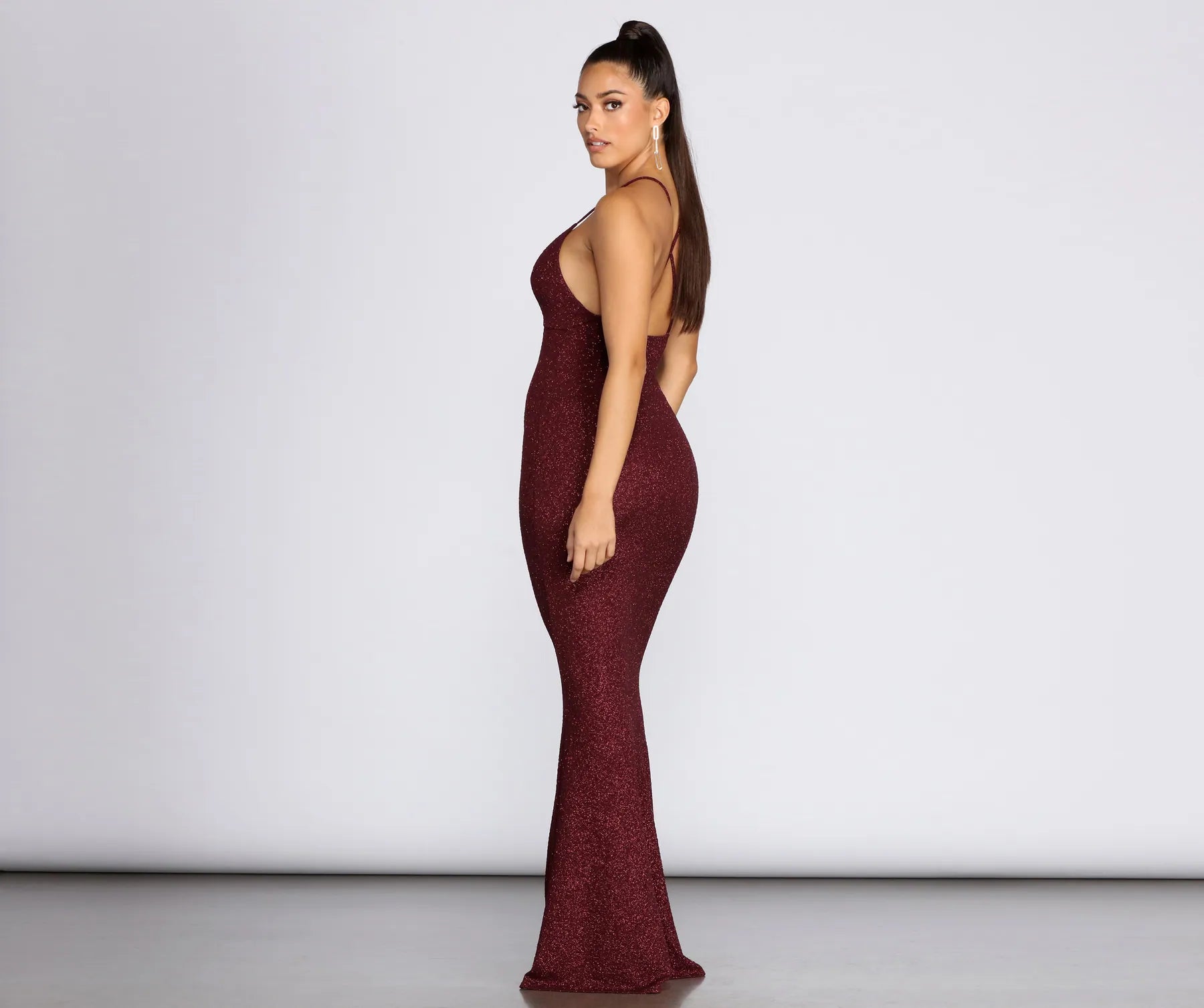 Khloe Long Glitter Formal Gown - Image 3