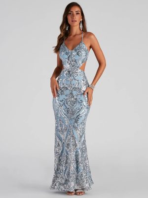 Alice Sequin Mermaid Formal Dress