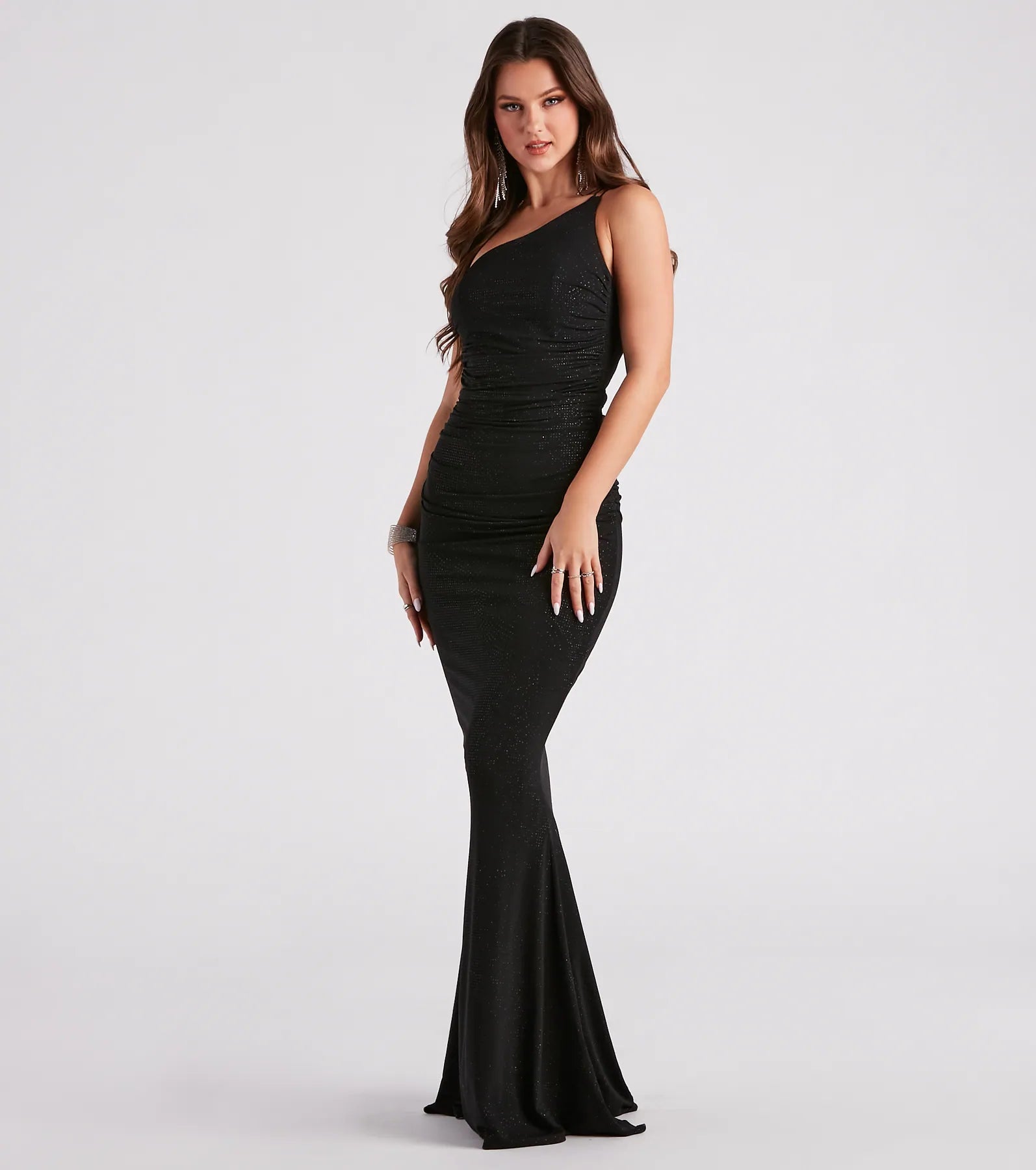 Maria Formal Glitter Open Back Mermaid Dress - Image 3