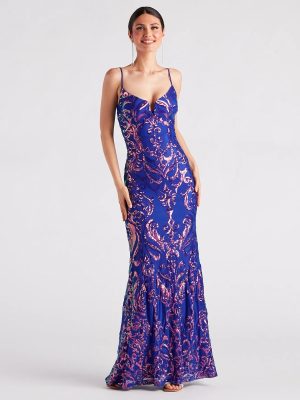Kaley Formal Sequin Mermaid Long Dress